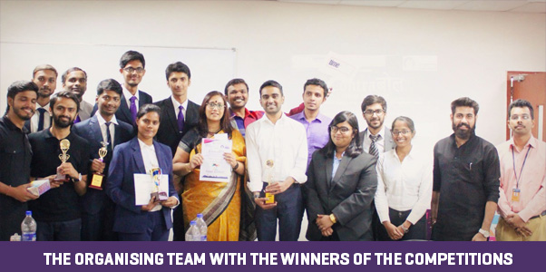 Winning positions secured at inter-collegiate competitions, Contrabol and Pragyaan