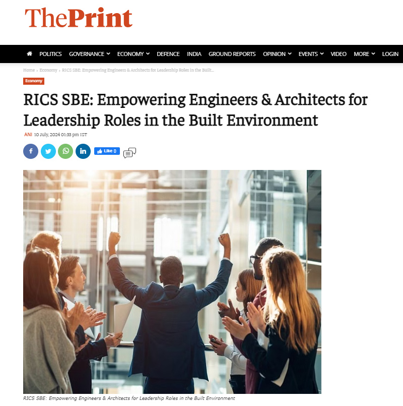 RICS SBE: Empowering Engineers & Architects for Leadership Roles in the Built Environment