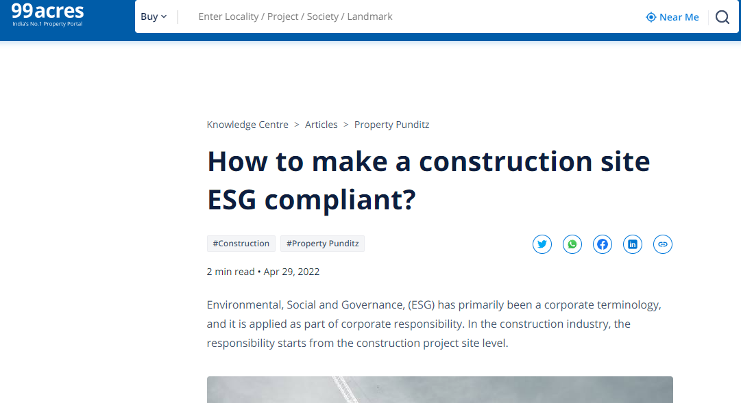 How to make a construction site ESG compliant?