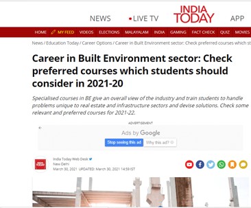 Career in Built Environment sector: Check preferred courses which students should consider in 2021-20