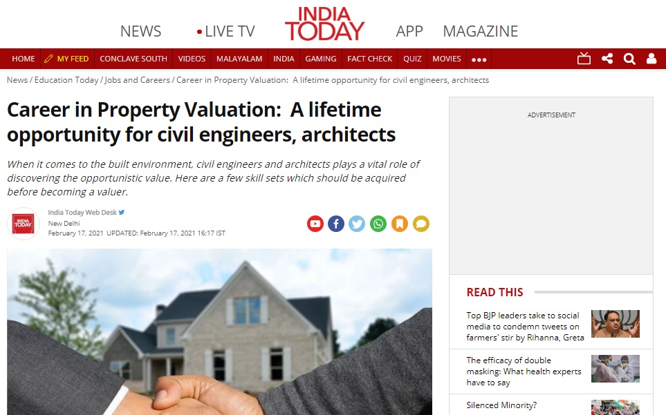 Career in Property Valuation: A lifetime opportunity for civil engineers, architects