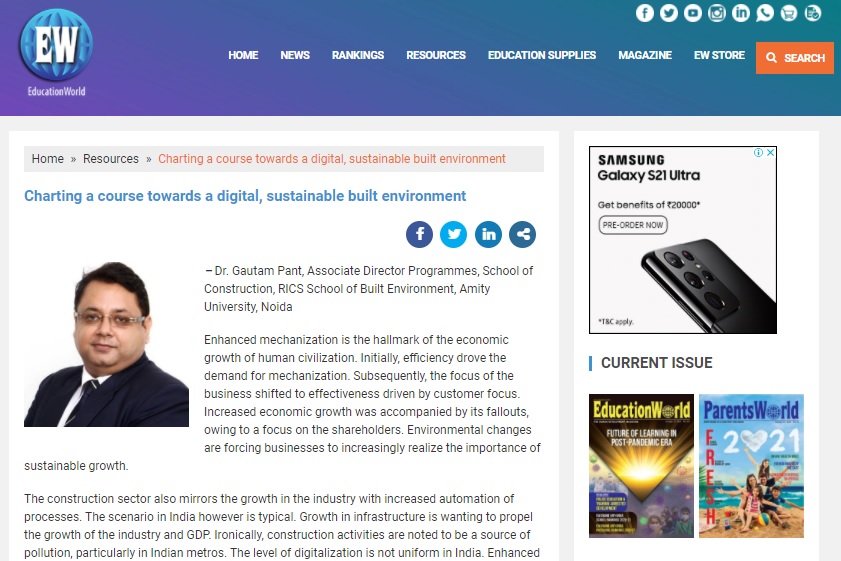 Charting a course towards a digital, sustainable built environment