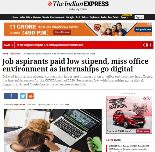 Job aspirants paid low stipend, miss office environment as internships go digital
